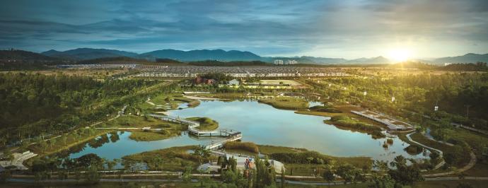 Iringan Bayu Wetland Park不仅可在雨季发挥蓄水功能,平日还是一个供公众玩乐,享受大自然气息的休闲场所。